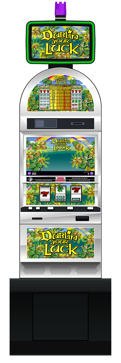 Dublin Your Luck slot machine cabinet by Castle Hill Gaming