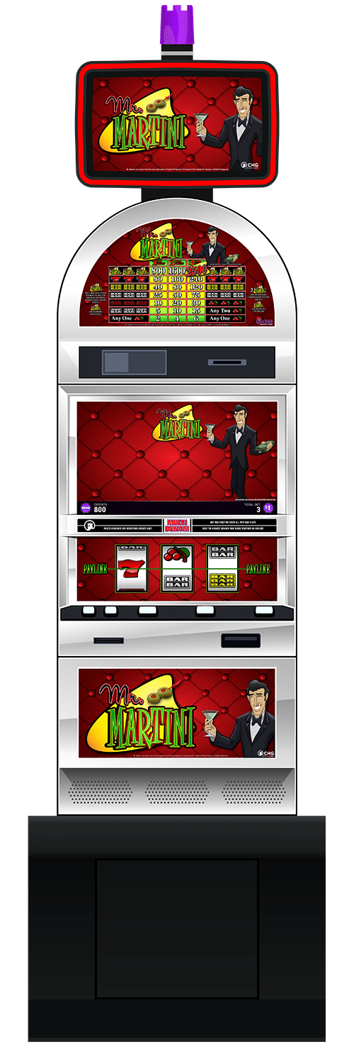 Mr. Martini slot machine cabinet by Castle Hill Gaming