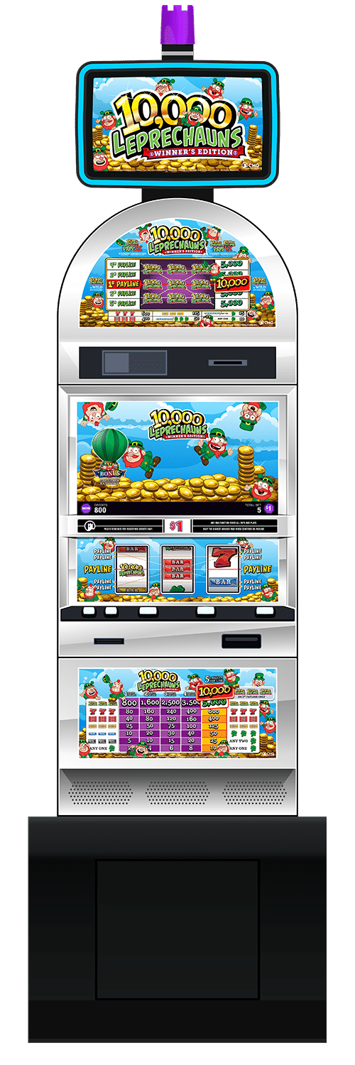 10,000 Leprechauns Winner’s Edition slot machine cabinet by Castle Hill Gaming