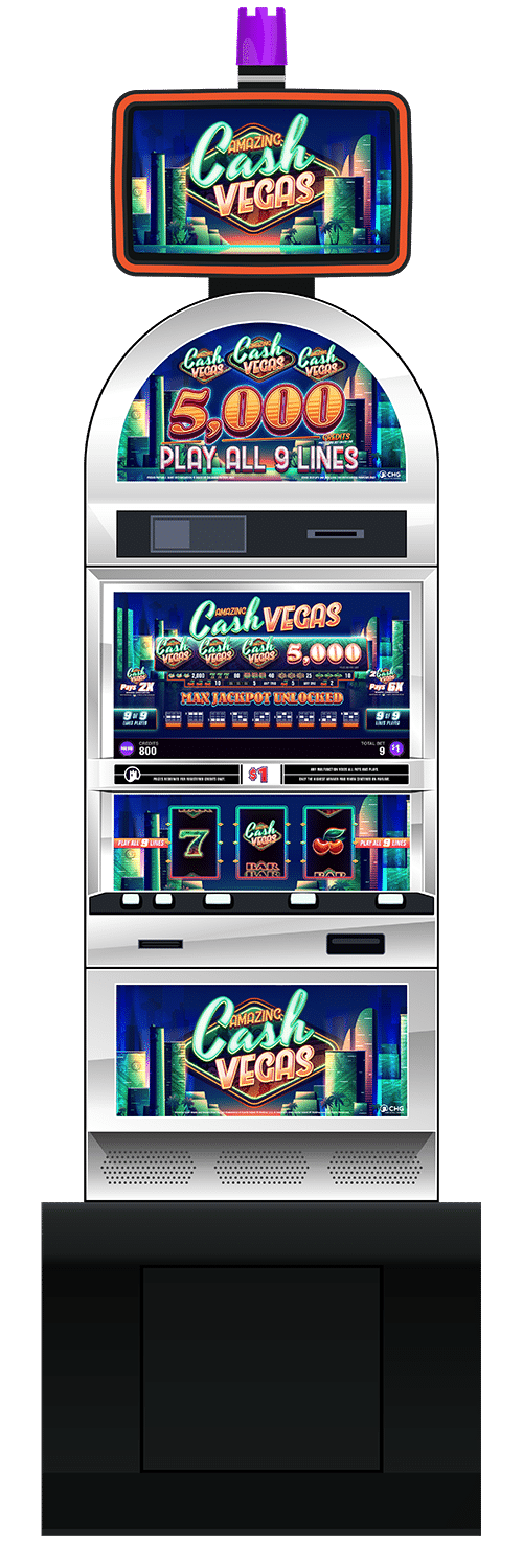 Amazing Cash Vegas slot machine cabinet by Castle Hill Gaming
