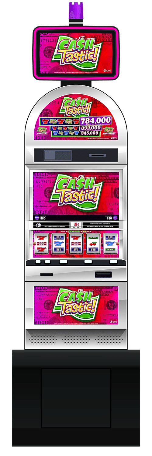Cashtastic slot machine cabinet by Castle Hill Gaming