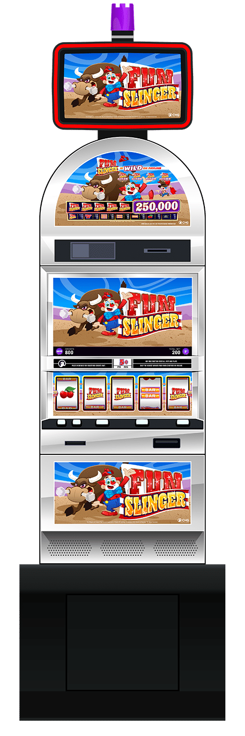 Fun Slinger slot machine cabinet by Castle Hill Gaming