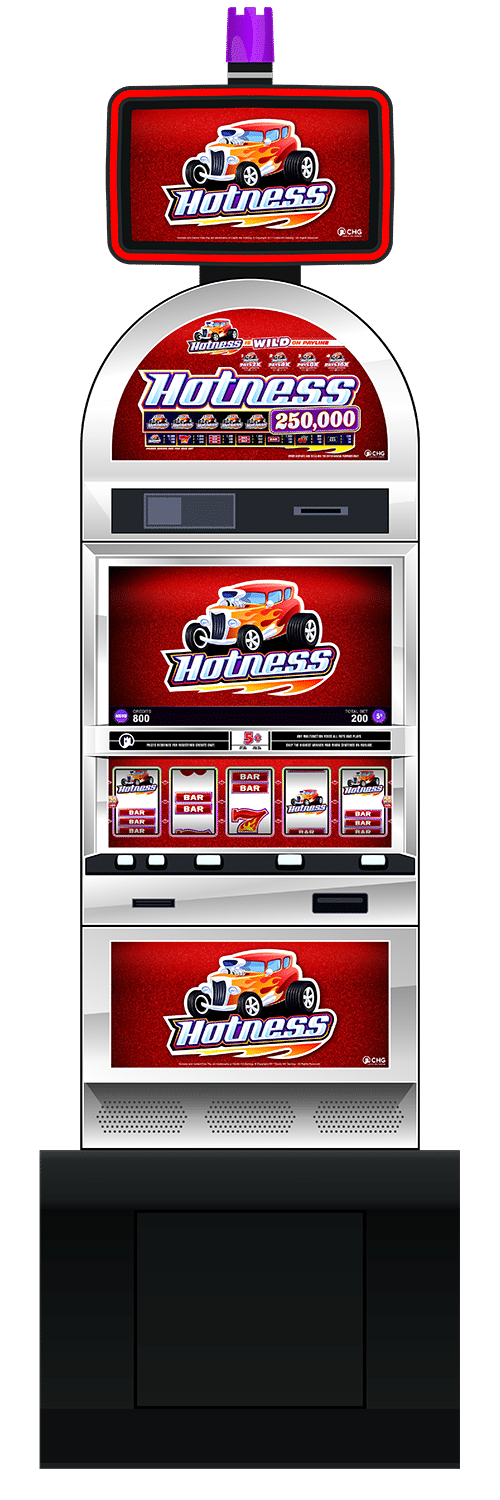Hotness slot machine cabinet by Castle Hill Gaming
