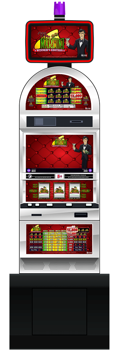 Mr. Martini Winner’s Edition slot machine cabinet by Castle Hill Gaming