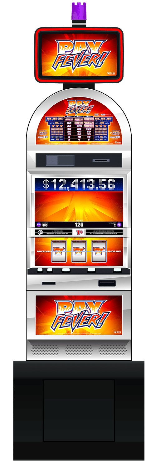 Pay Fever slot machine cabinet by Castle Hill Gaming