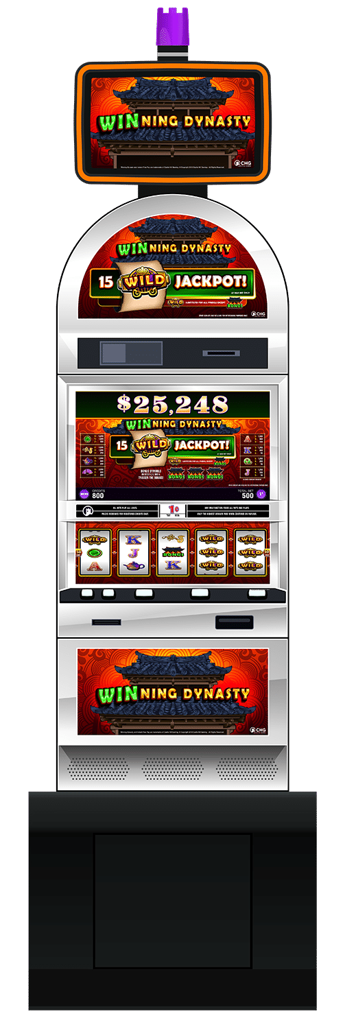 Win Ning Dynasty slot machine cabinet by Castle Hill Gaming