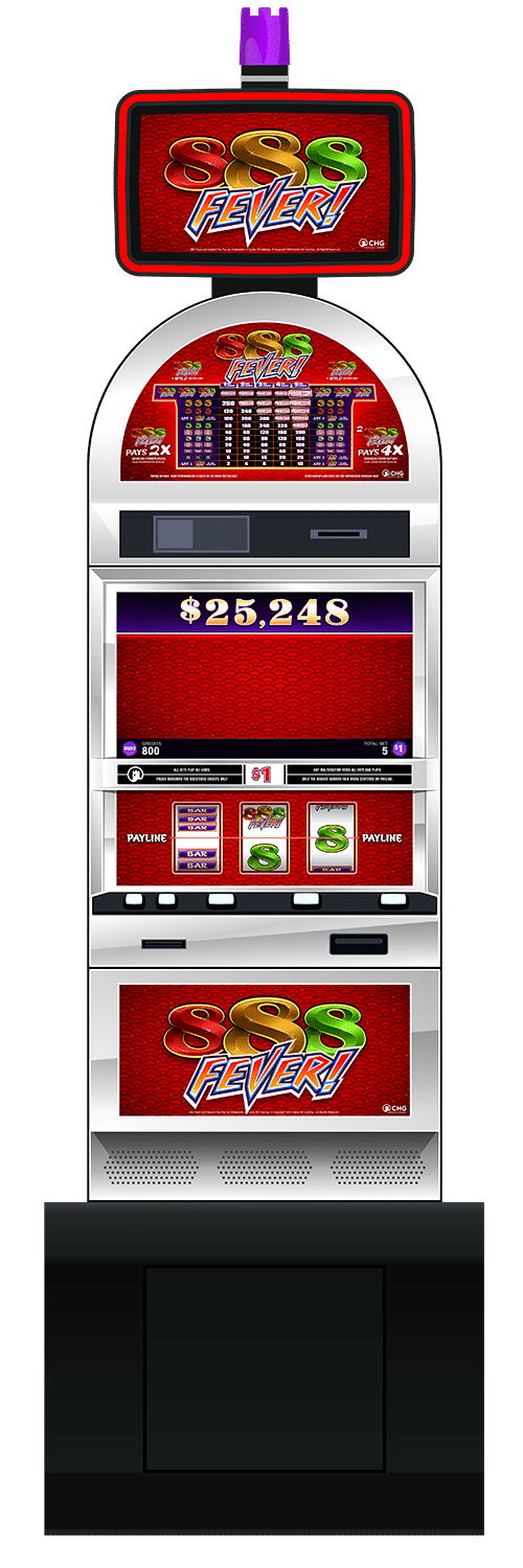 888 Fever slot machine cabinet by Castle Hill Gaming
