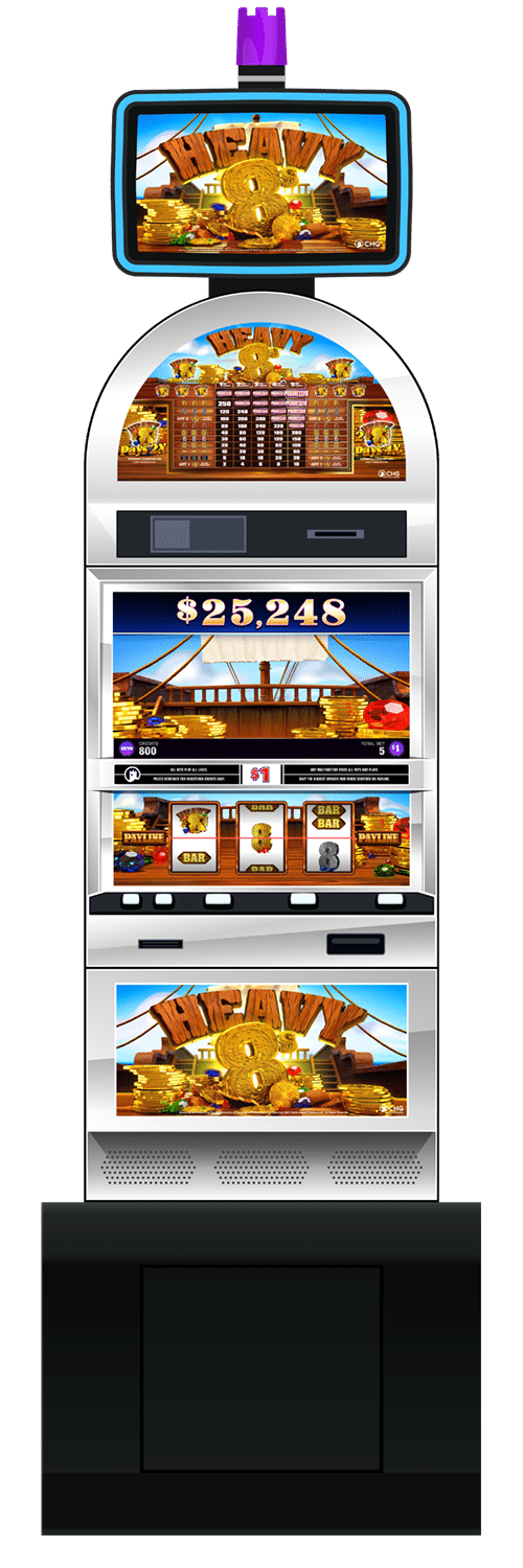 Heavy 8s slot machine cabinet by Castle Hill Gaming