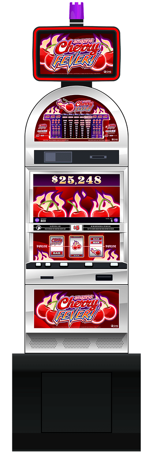 Amazing Cherry Fever slot machine cabinet by Castle Hill Gaming