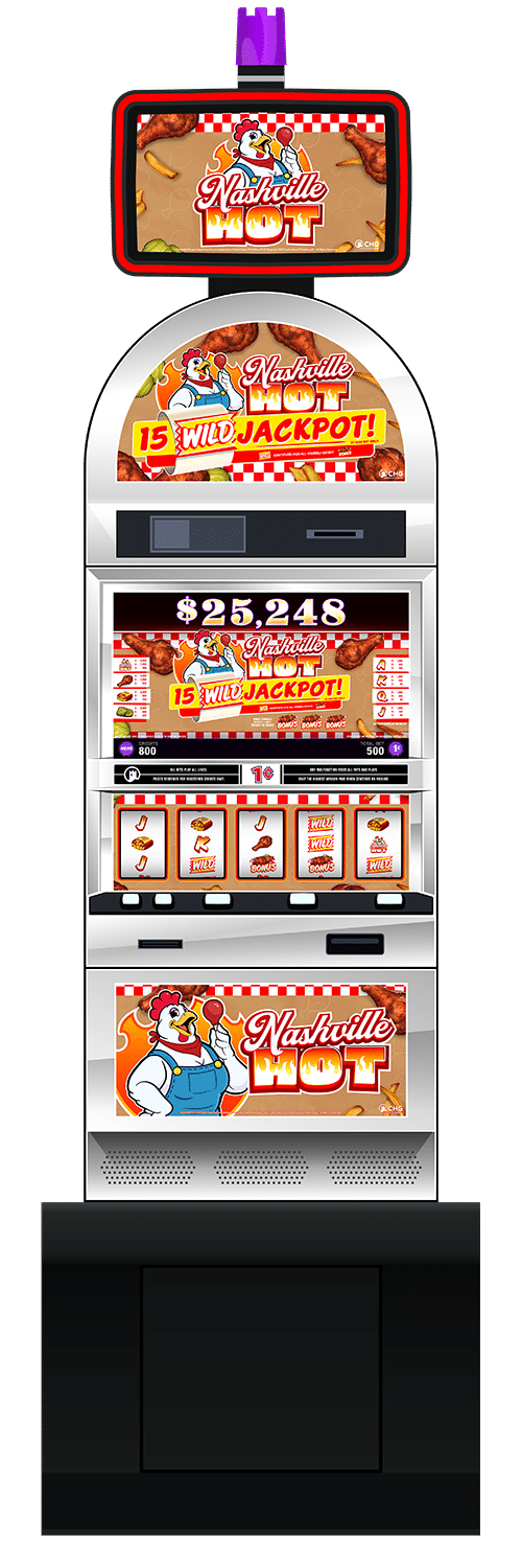 Nashville Hot slot machine cabinet by Castle Hill Gaming