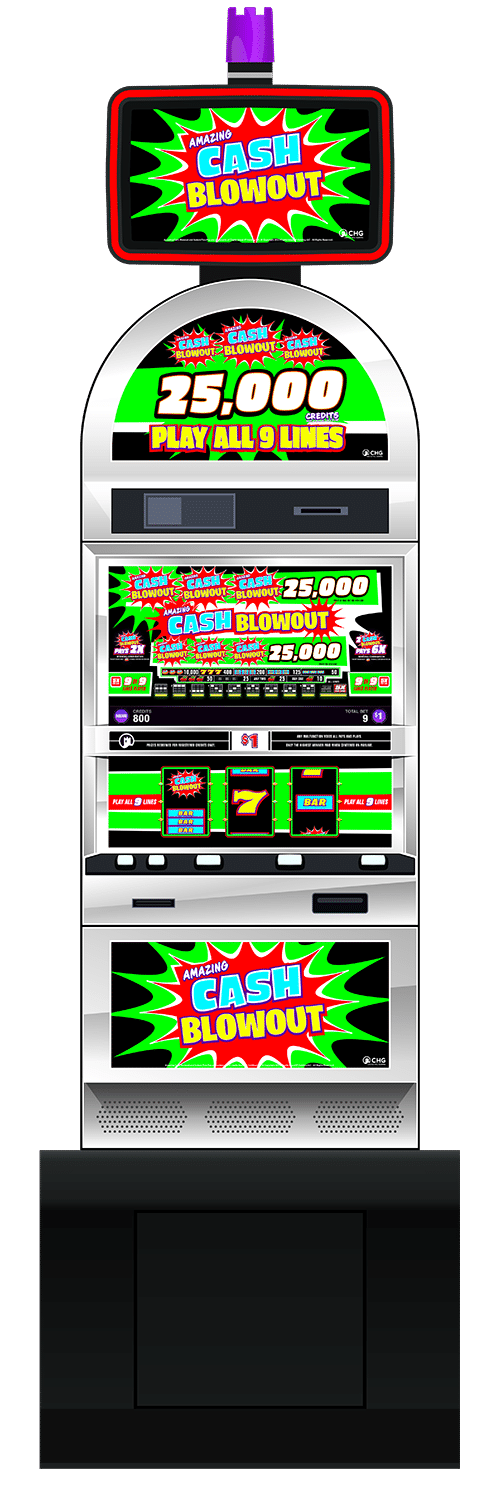 Amazing Cash Blowout slot machine cabinet by Castle Hill Gaming
