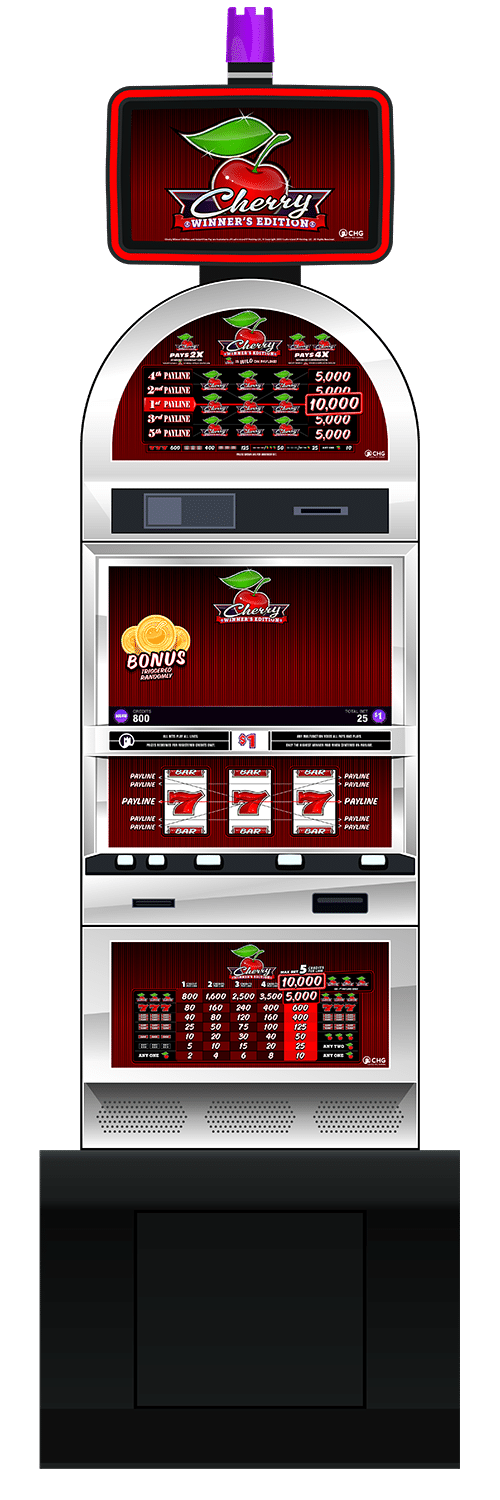 Cherry Winner’s Edition slot machine cabinet by Castle Hill Gaming
