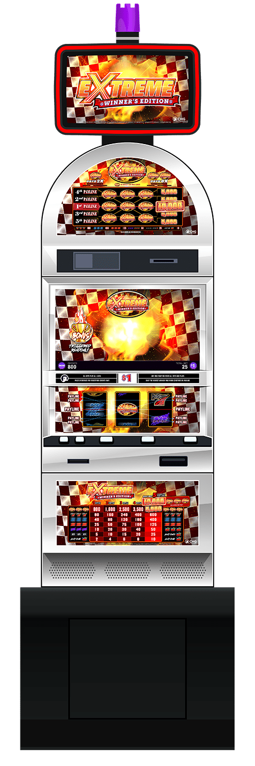 Extreme Winner’s Edition slot machine cabinet by Castle Hill Gaming
