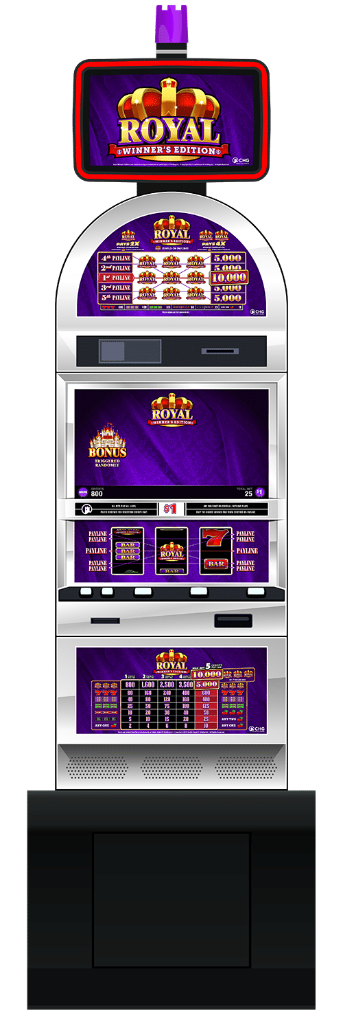 Royal Winner’s Edition slot machine cabinet by Castle Hill Gaming