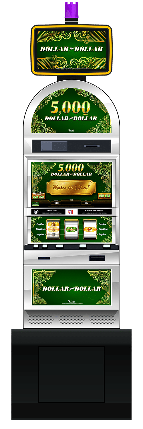 Dollar for Dollar slot machine cabinet by Castle Hill Gaming